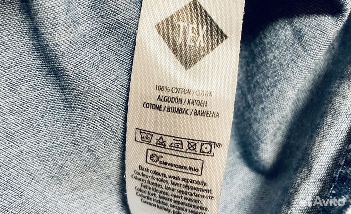 Джинсовая рубашка детская