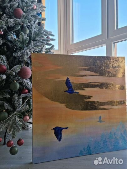 Интерьерная картина поталь