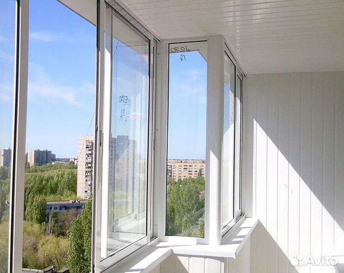 Остекление балконов и лоджий в рассрочку V0663