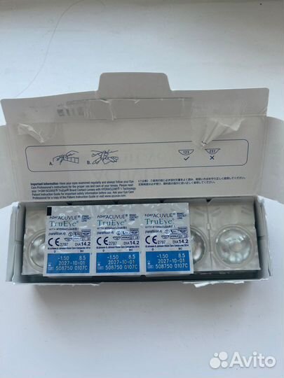 Линзы контактные acuvue True eye
