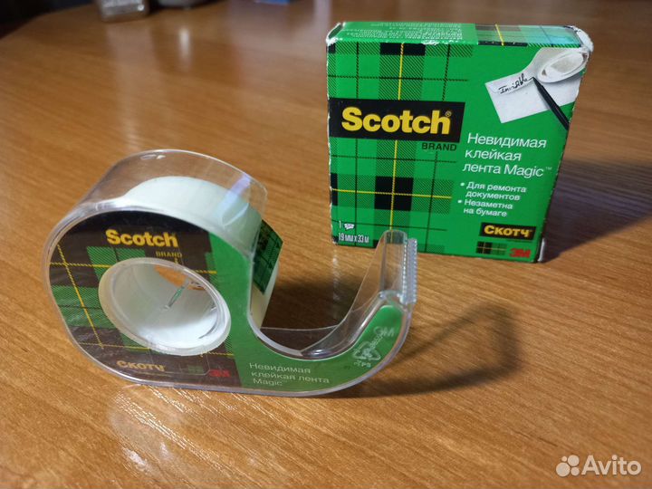 Невидимая клейкая лента Мagic зм Scotch 19ммх33м