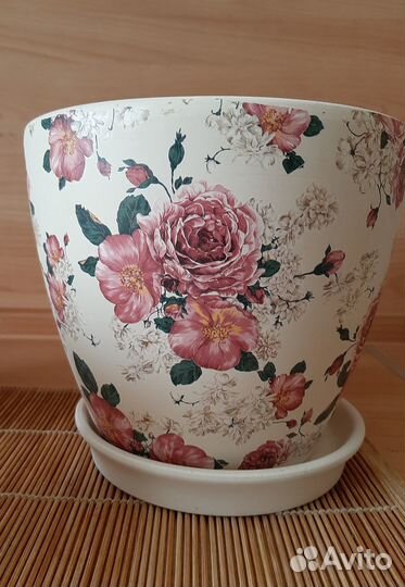 Набор керамических горшков для цветов