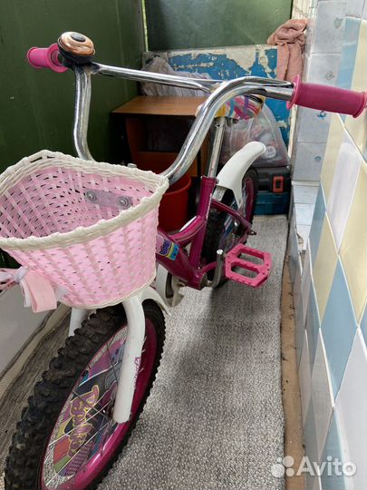 Детский велосипед для девочки 16 дюймов