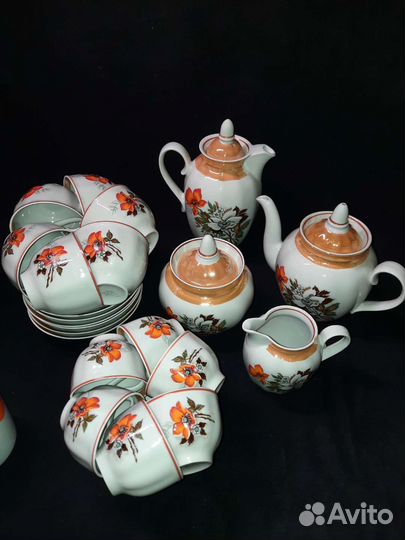 Чайно кофейный сервиз дулево