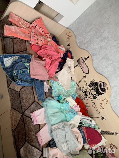Продам вещи для девочке размер разный 74,80 92