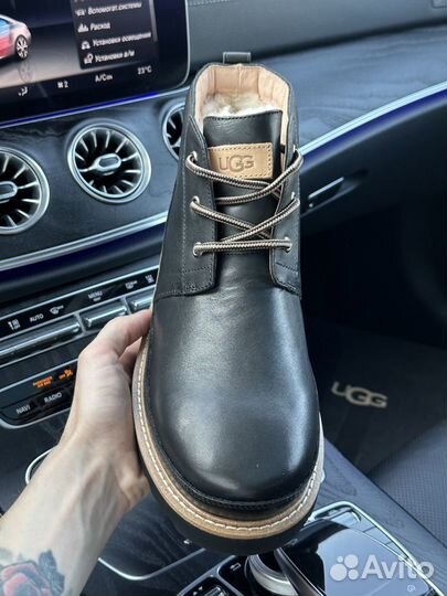 Угги Мужские Ботинки Ugg Gentleman Leather Black