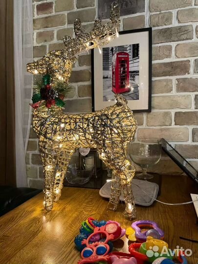 Новогодний светодиодный олень