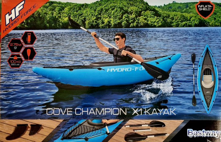 Надувная байдарка / лодка / каяк Cove Champion х1