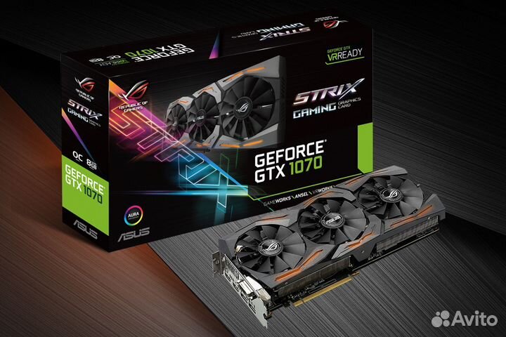 Видеокарта Asus gtx 1070 rog strix