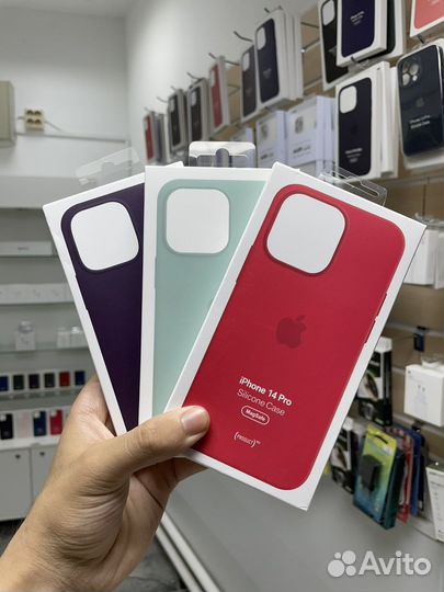 Силиконовый чехол magsafe для iPhone 14 Pro Max