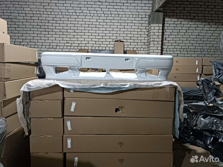 Бампер передний ваз 2114 2115 спорт цвет белый