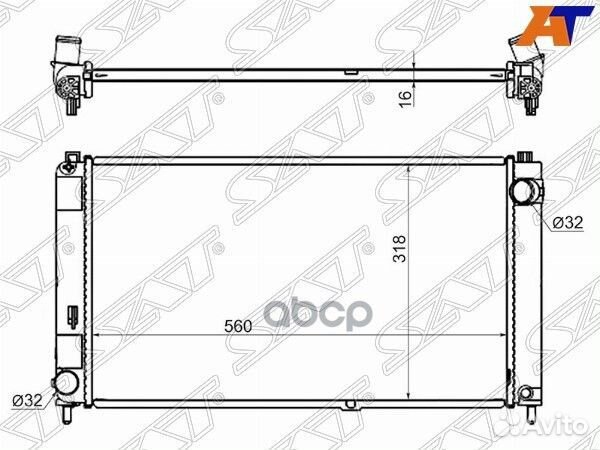 Радиатор LADA Granta, Kalina, dutsun ON-DO, MI