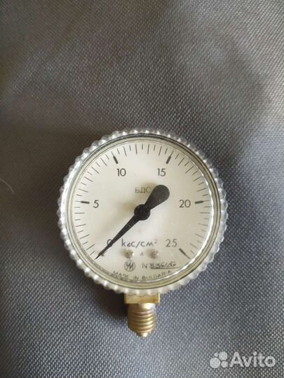 Манометр бдс Болгария от 0-16,0-25 кгс/см² Новый