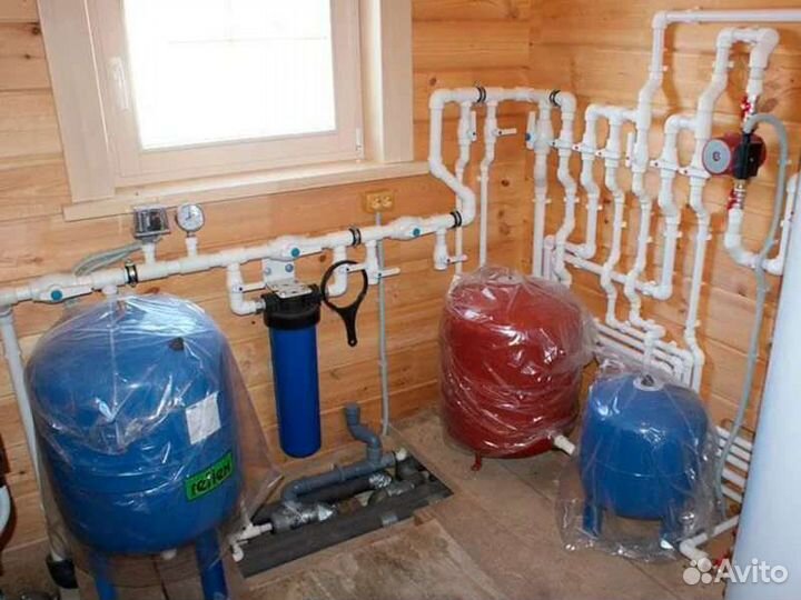 Сантехнические работы-Отопления, водоснабжение, к