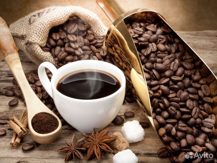 Кофе в зернах свежеобжаренный Смесь Арабики