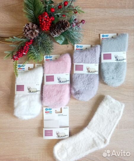 Носки женские норка шерсть