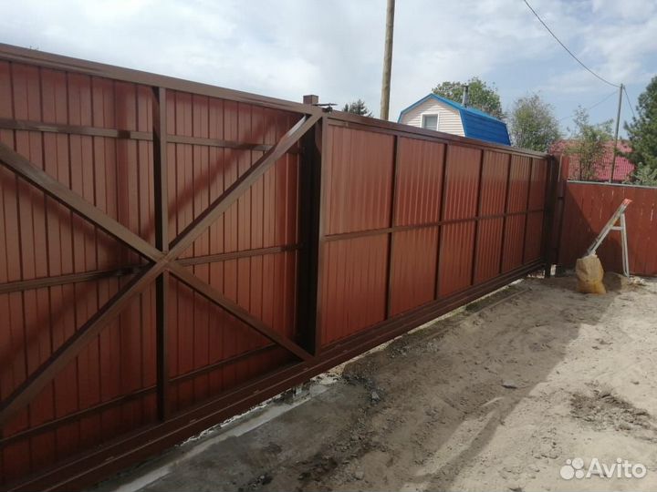 Откатные ворота под ключ