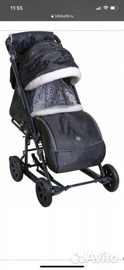 Санки-коляска Nika - Ника Детям 8-1 (нд8-1) с коле