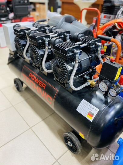 Компрессор PowerTechnic 850/150,220v,8-10bar тихий