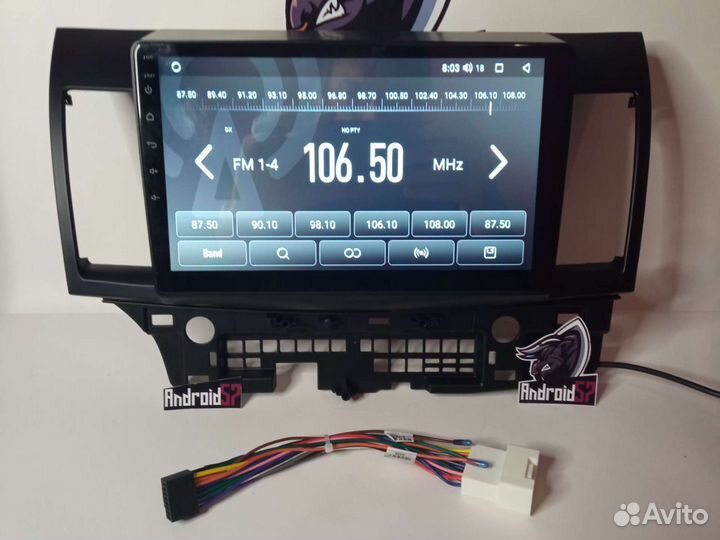 Магнитола на mitsubishi lancer 10