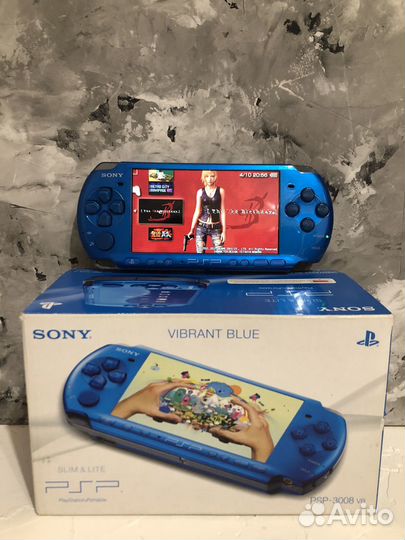 Sony PSP 3008 Vibrant Blue 16gb (прошита )