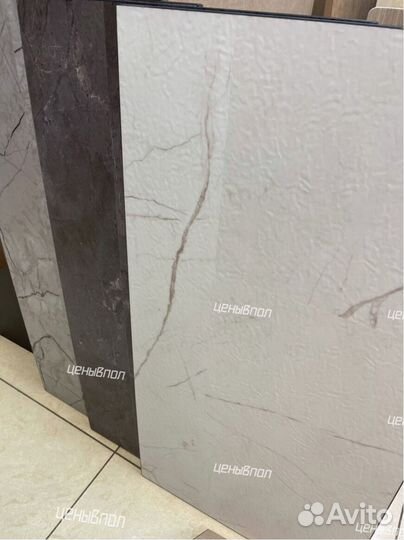 Кварцвиниловая плитка мрамор, бетон, камень