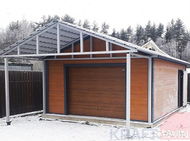 Гараж из сэндвич панелей