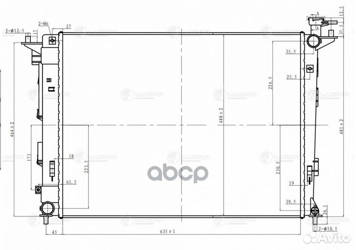 Радиатор hyundai ix35 / KIA sportage 2.0/2.4 M