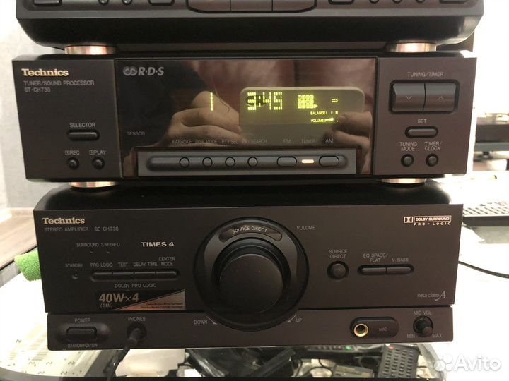Technics se-ch730 cd/тюнер/усилитель/касс.дека