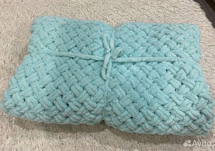 Плед детский вязаный ручная работа