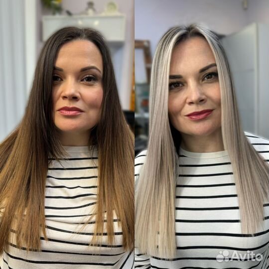 Окрашивание волос блонд