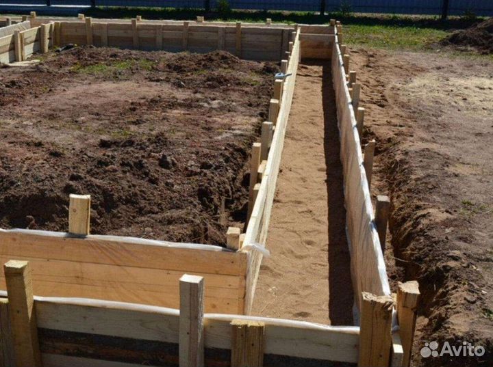 Заливка фундамента бетонные работы