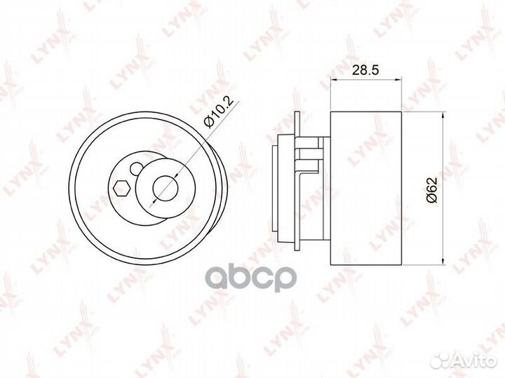 Ролик натяжной ремня грм PB-1046 lynxauto