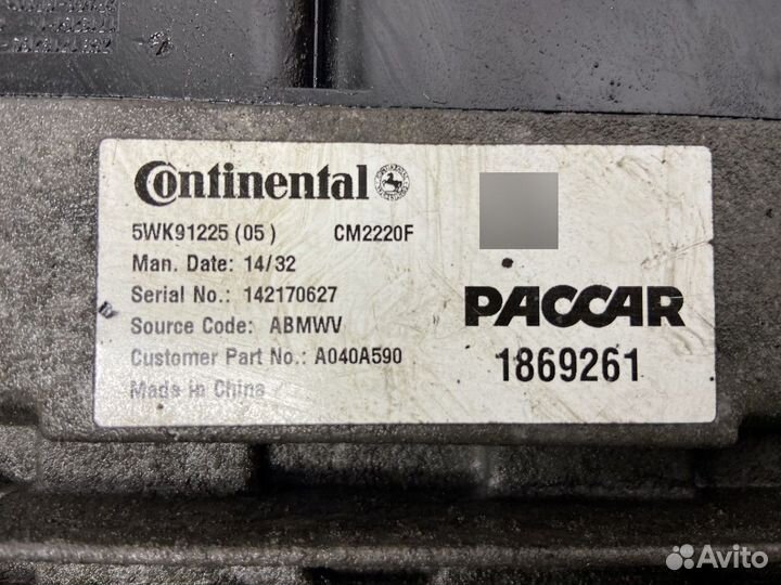 1869261 Блок управления катализатора EAS Daf XF106