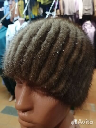 Шапка норковая женская мягкая