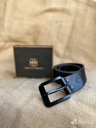 Кожаный ремень ручной работы