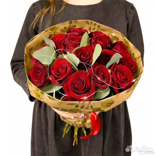 Букет из высоких роз (эквадор)