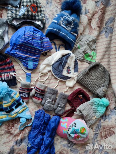 Детские шапки пакетом