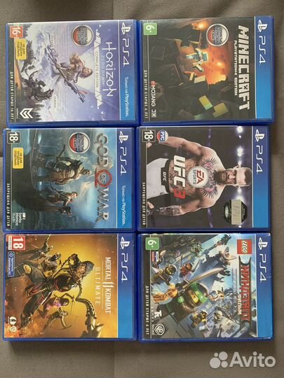 Ps4 pro 1 tb +6игр на диске