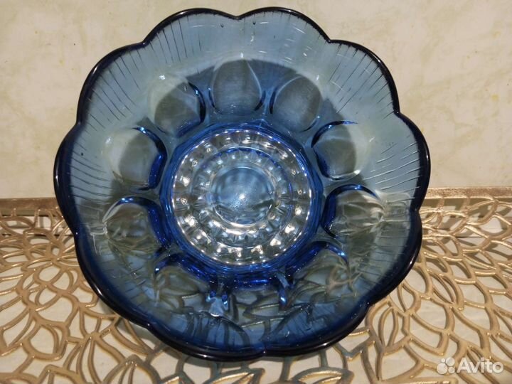 Цветное стекло синее СССР