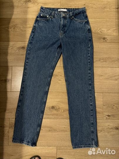 Джинсы zara 36 прямые