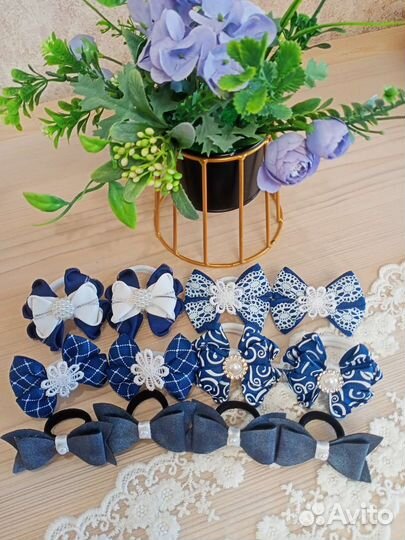 Школьные бантики ручной работы