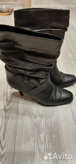 Сапоги нат.кожа р.38
