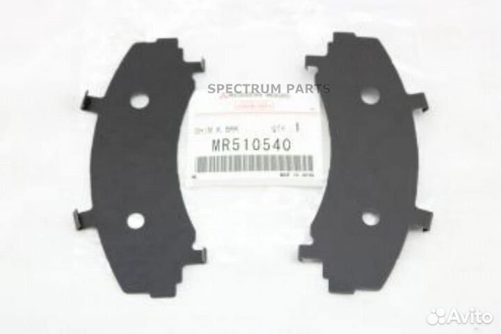 Пластины прдн. тормозных колодок mitsubishi MR5105