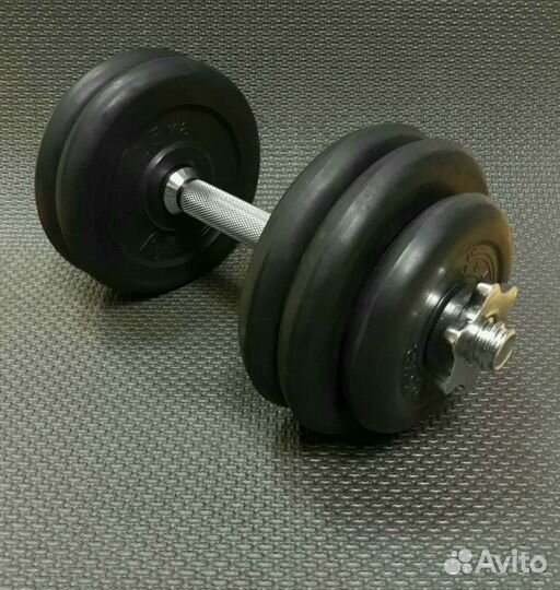 Гантель разборная обрезиненная 14кг