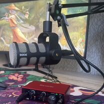 Rode podmic + Focusrite scarlet solo 3 gen