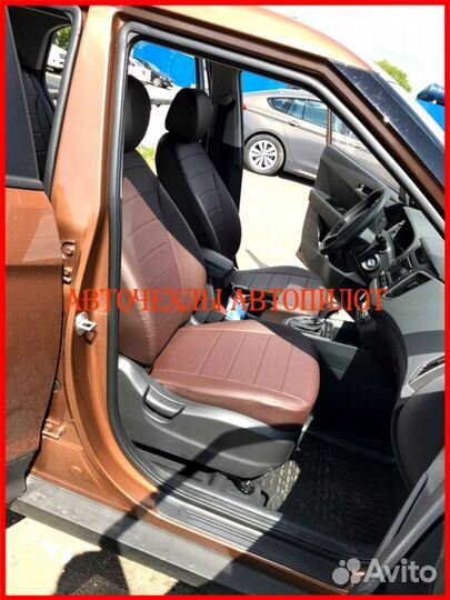 Чехлы Автопилот Hyundai Creta 1 из экокожи шоколад