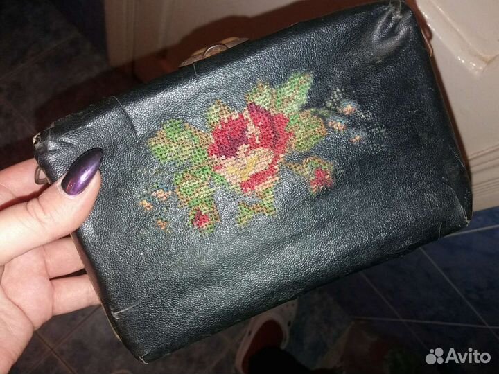 Старинная антикварная сумочка редикюль