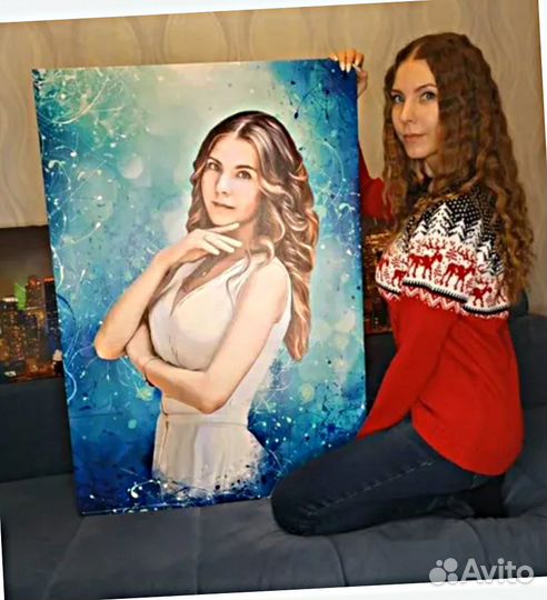 Портрет на холсте по фото