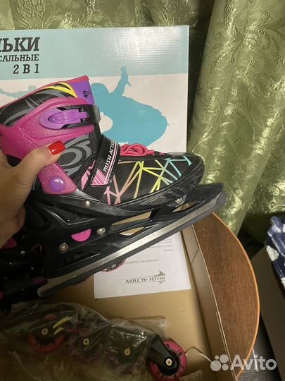 Роликовые коньки 2 в 1